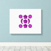 Tanzaniet Gemstone Purple Canvas Afdruk (Insitu (Houten vloer))