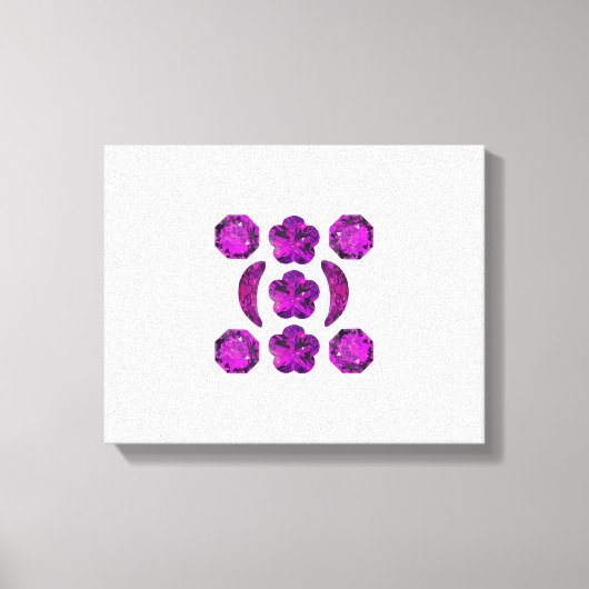 Tanzaniet Gemstone Purple Canvas Afdruk (Voorkant)