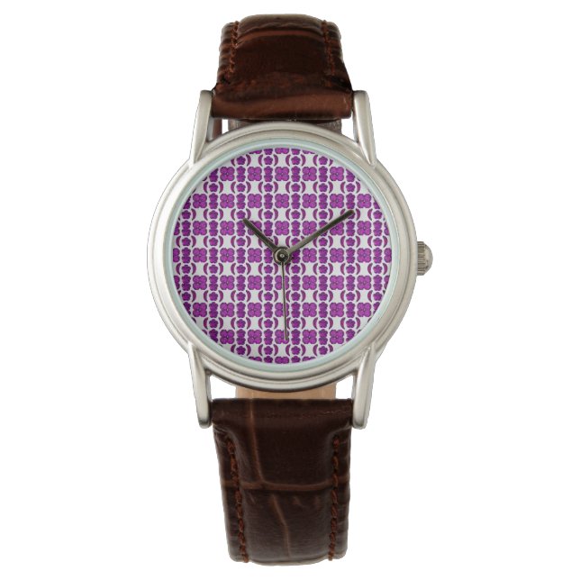 Tanzaniet Gemstone Purple Horloge (Voorkant)