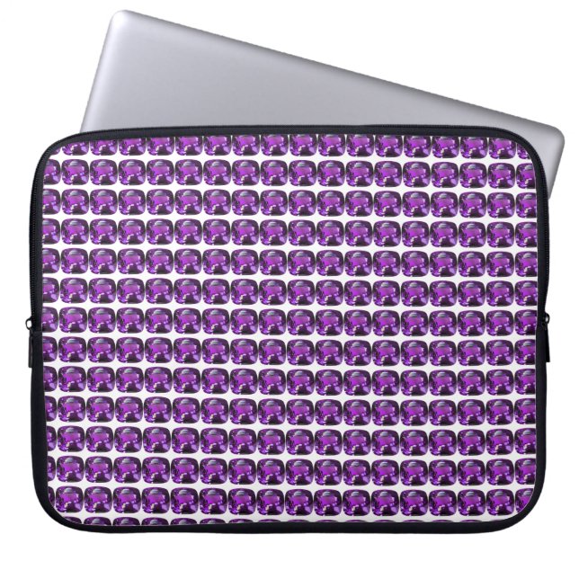 Tanzaniet Gemstone Purple Laptop Sleeve (Voorkant)