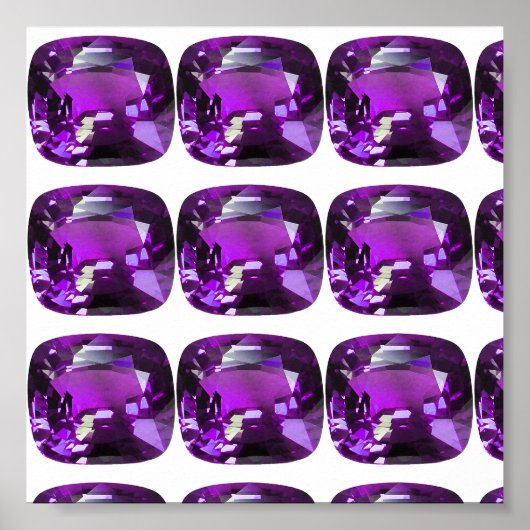 Tanzaniet Gemstone Purple Poster (Voorkant)