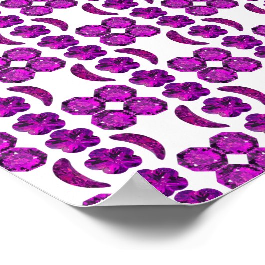 Tanzaniet Gemstone Purple Poster (Hoek)