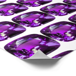 Tanzaniet Gemstone Purple Poster