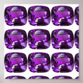 Tanzaniet Gemstone Purple Poster (Voorkant)