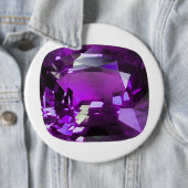 Tanzaniet Gemstone Purple Ronde Button 6,0 Cm (In situ)
