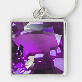 Tanzaniet Gemstone Purple Sleutelhanger
