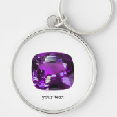 Tanzaniet Gemstone Purple Sleutelhanger (Voorkant)