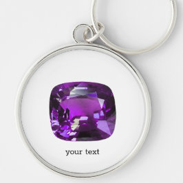 Tanzaniet Gemstone Purple Sleutelhanger