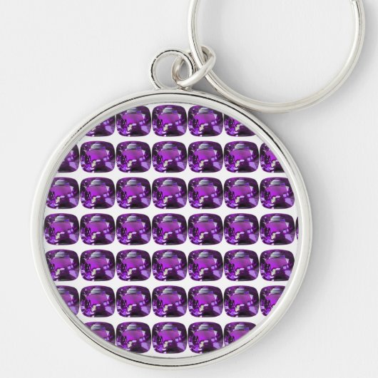 Tanzaniet Gemstone Purple Sleutelhanger (Voorkant)