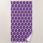 Tanzaniet Gemstone Purple Strandlaken (Voorkant)