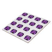 Tanzaniet Gemstone Purple Tegeltje (Zijkant)