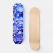 Tanzaniet hydrangeas, blauwe paarse magenta bloeme skateboard (Voorkant)