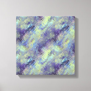 Tanzanite Blau Vloeibaar Patroon Canvas Afdruk