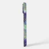 Tanzanite Blau Vloeibaar Patroon iPhone Hoesje (Linkerkant)