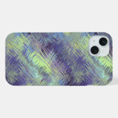 Tanzanite Blau Vloeibaar Patroon iPhone Hoesje (Achterkant horizontaal)