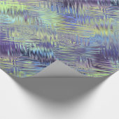 Tanzanite Blue Liquid Pattern Cadeaupapier (Hoek)