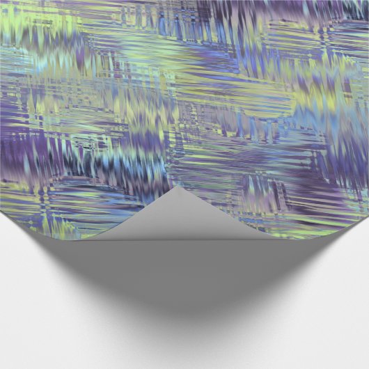 Tanzanite Blue Liquid Pattern Cadeaupapier (Hoek)