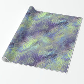 Tanzanite Blue Liquid Pattern Cadeaupapier (Uitgerold)