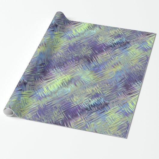 Tanzanite Blue Liquid Pattern Cadeaupapier (Uitgerold)