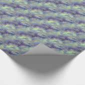 Tanzanite Blue Liquid Pattern Cadeaupapier (Hoek)