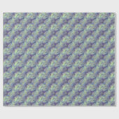 Tanzanite Blue Liquid Pattern Cadeaupapier (Vlak)