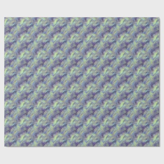 Tanzanite Blue Liquid Pattern Cadeaupapier (Vlak)