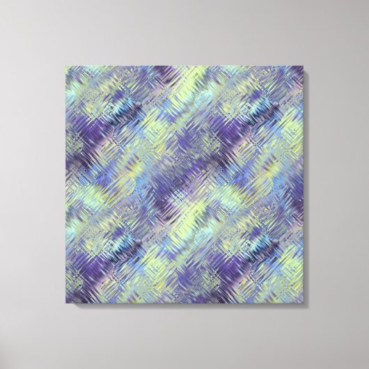 Tanzanite Blue Liquid Pattern Canvas Afdruk (Voorkant)