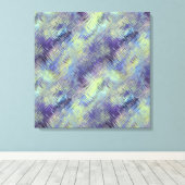 Tanzanite Blue Liquid Pattern Canvas Afdruk (Insitu (Houten vloer))