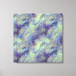Tanzanite Blue Liquid Pattern Canvas Afdruk