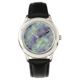 Tanzanite Blue Liquid Pattern Horloge