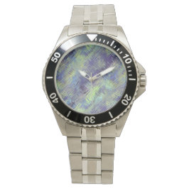 Tanzanite Blue Liquid Pattern Horloge