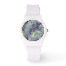 Tanzanite Blue Liquid Pattern Horloge