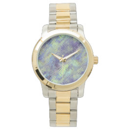 Tanzanite Blue Liquid Pattern Horloge