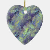 Tanzanite Blue Liquid Pattern Keramisch Ornament (Rechts)