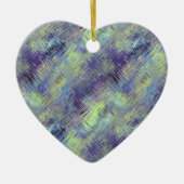 Tanzanite Blue Liquid Pattern Keramisch Ornament (Voorkant)