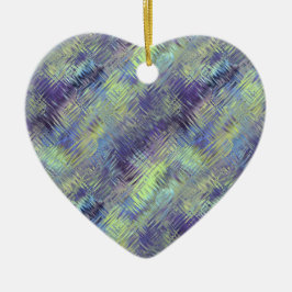 Tanzanite Blue Liquid Pattern Keramisch Ornament