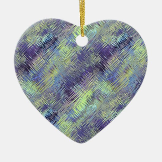 Tanzanite Blue Liquid Pattern Keramisch Ornament (Voorkant)