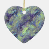 Tanzanite Blue Liquid Pattern Keramisch Ornament (Achterkant)