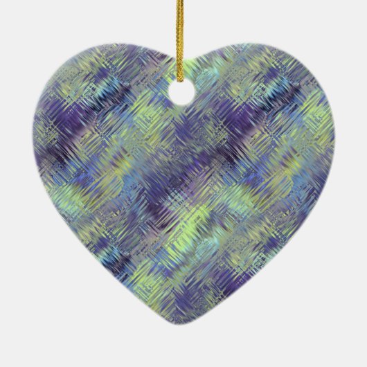 Tanzanite Blue Liquid Pattern Keramisch Ornament (Achterkant)