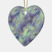 Tanzanite Blue Liquid Pattern Keramisch Ornament (Links)