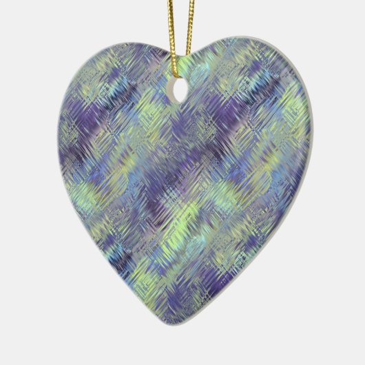 Tanzanite Blue Liquid Pattern Keramisch Ornament (Links)