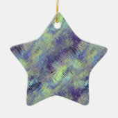 Tanzanite Blue Liquid Pattern Keramisch Ornament (Voorkant)