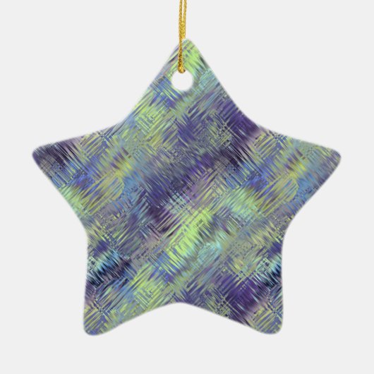 Tanzanite Blue Liquid Pattern Keramisch Ornament (Voorkant)