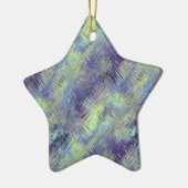 Tanzanite Blue Liquid Pattern Keramisch Ornament (Links)