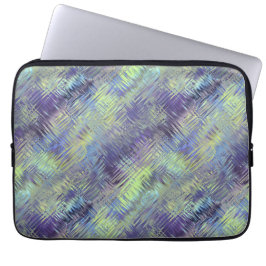 Tanzanite Blue Liquid Pattern Laptop Sleeve
