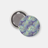 Tanzanite Blue Liquid Pattern Magneet (Voorkant / Achterkant)