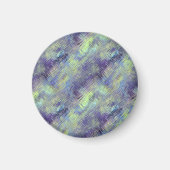 Tanzanite Blue Liquid Pattern Magneet (Voorkant)