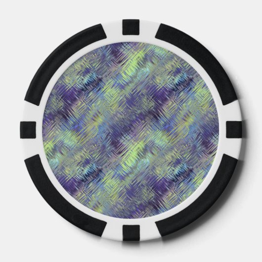 Tanzanite Blue Liquid Pattern Pokerchips (Voorkant)