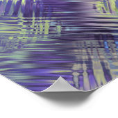 Tanzanite Blue Liquid Pattern Poster (Hoek)