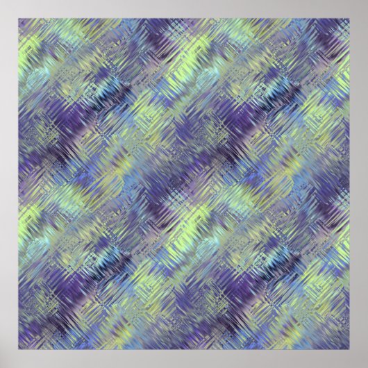 Tanzanite Blue Liquid Pattern Poster (Voorkant)